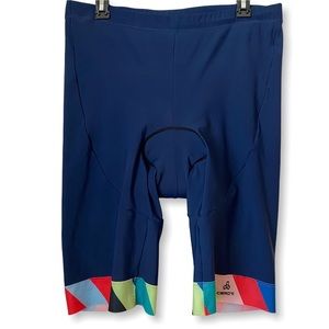 Ceroti Long Inseam Powerband Biking Cycling Spinning Shorts SPF 50 Size 4X NWOT